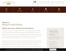 Tablet Screenshot of mexicograndhotels.com